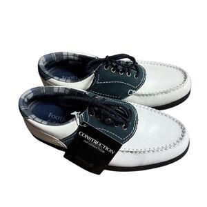 FootJoy SoftJoys Women's Golf Shoes White/Blue Plaid Studded Sole 6.5